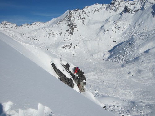 Sandy, aka raspberry, sending it!