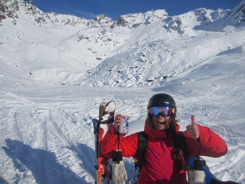 Rachael is pumped on her line and getting the PBR of the day.