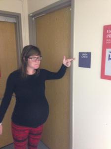 Another type of "hospital adventures" - walks around the floor and coming up with funny captions. 